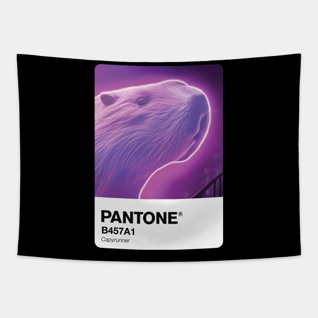Capyrunner Pantone swatch Tapestry by theartistmusician