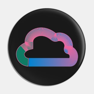 Graphic cloud Pin