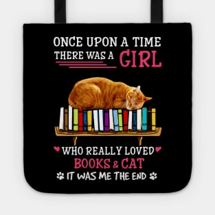 book cat love girls Tote