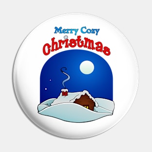 Cozy Cabin Christmas Pin