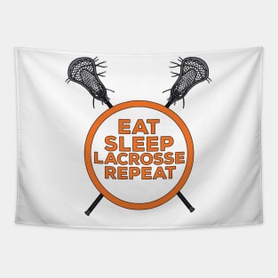 Eat Sleep Lacrosse Repeat Tapestry