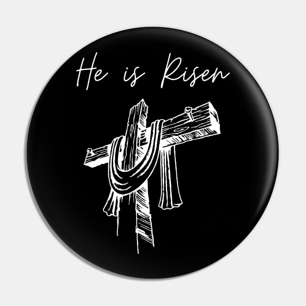 He Has Risen - Jesus Christ is risen Pin by Christian Shirts
