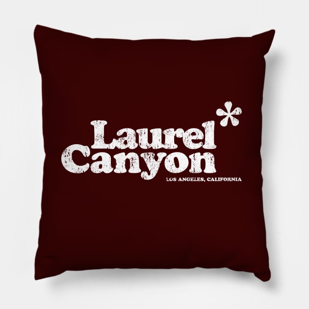 Laurel Canyon Jasmine Flower 1970's - white print Pillow by retropetrol