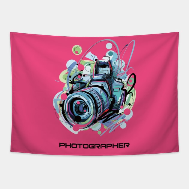 Photographer Tapestry by ABOHILI