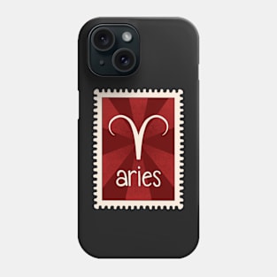 Aries Zodiac Sign Stamp Phone Case