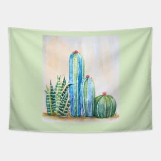 Desert Group of Cactus Tapestry