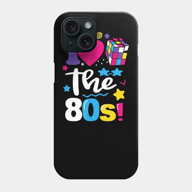 I Love The 80s Gift Clothes for Women and Men Phone Case by cedricchungerxc