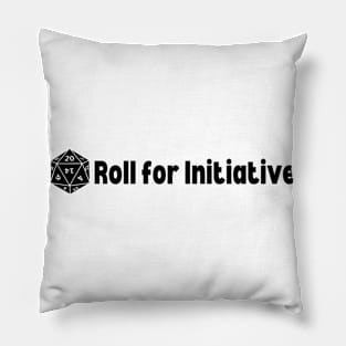 Roll for Initiative - D&D Minimalist Design Pillow