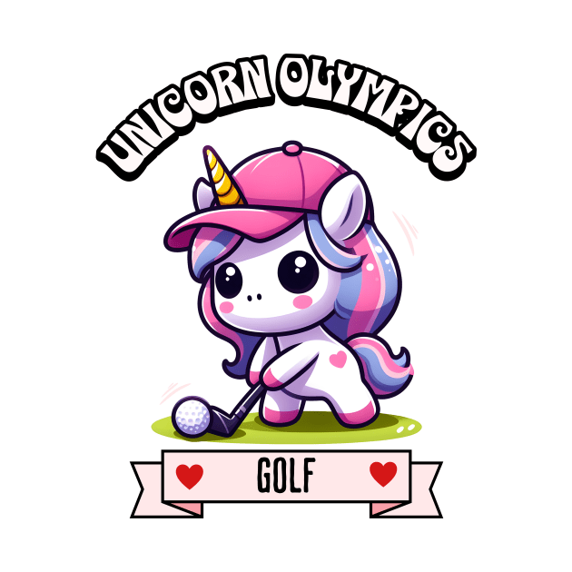 Golf Unicorn Olympics 🏌🏼‍♀️🦄 -  Tee Up Cuteness! by Pink & Pretty