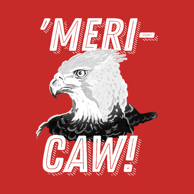 Patriotic American Bald Eagle Merica Mericaw Usa