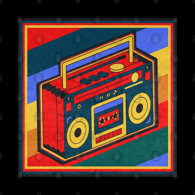 Retro Boombox by FullOnNostalgia