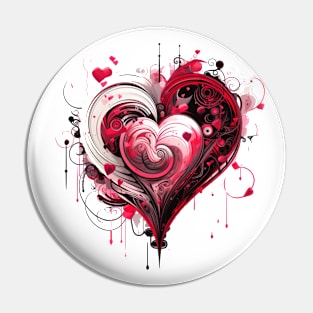 Heart Nouveau Design (Candy) Pin
