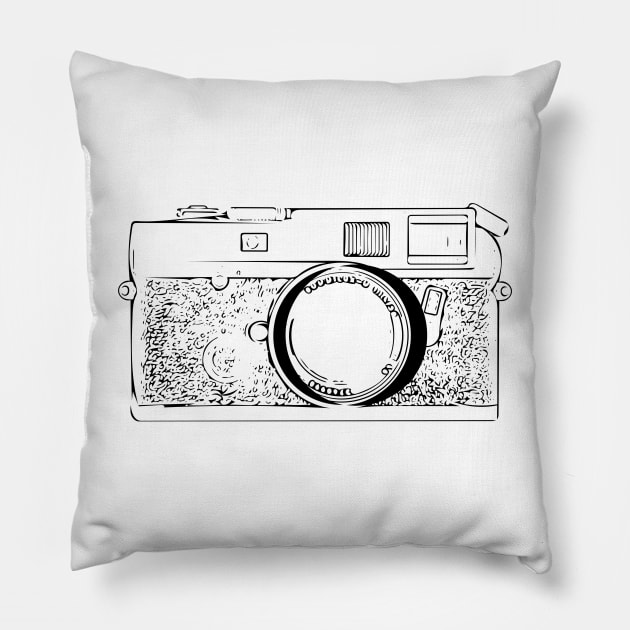 Vintage Photo Camera Pillow by liiwii