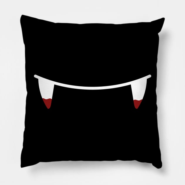 Vampire mouth Pillow by Lina shibumi