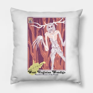 Wendigo Postcard Image Pillow