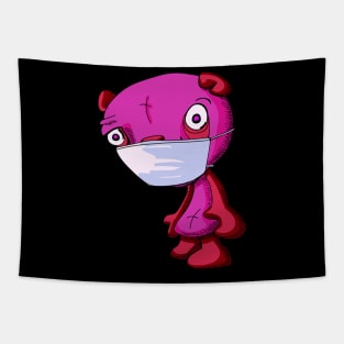 virus bear 3 Tapestry