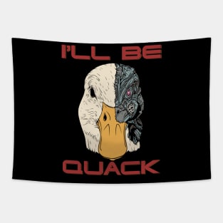 Goose Robot Duck Robot Pun Meme Men Women Funny Goose Duck Tapestry