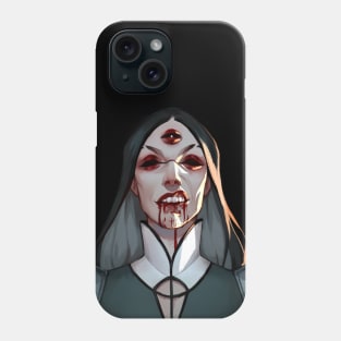 Three eyes with blood Phone Case