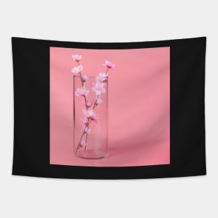 Pink flowers background Tapestry