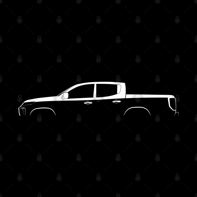 Mitsubishi L200 (2019) Silhouette by Car-Silhouettes