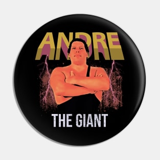 Andre The Giant // Retro Style Design Pin