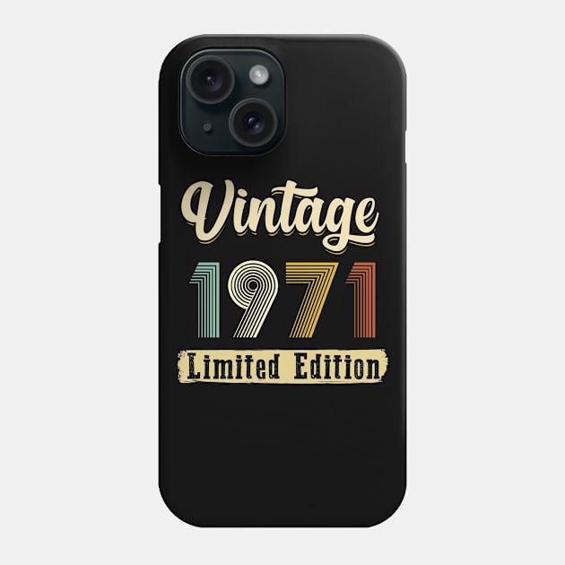 Vintage 1971 Edition Phone Case by Cooldruck