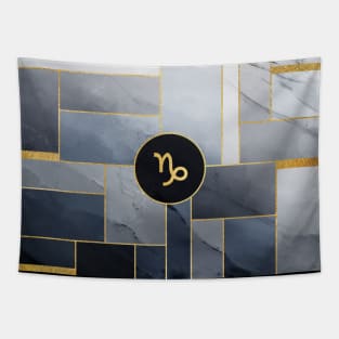 Capricorn Zodiac Sign Pattern Tapestry