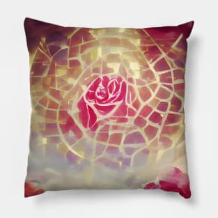 Cosmic Rose Pillow