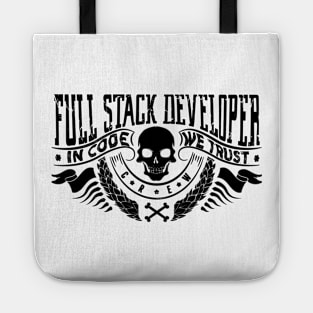 Full Stack Developer - skull Tote