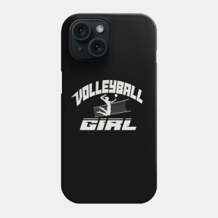 Volleyball Girl sports net jumping court athletic Phone Case