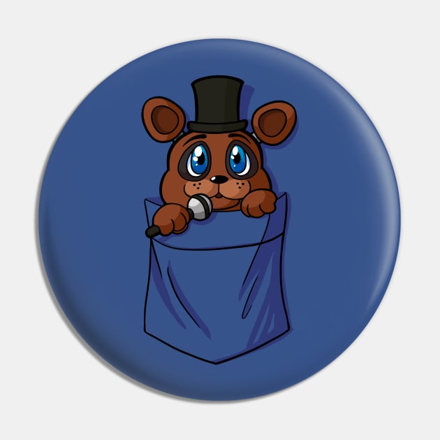 Freddy in my Pocket -ORIGINAL- Pin by TerraTerraCotta