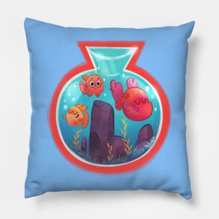 Happy Fishbowl buddies Pillow