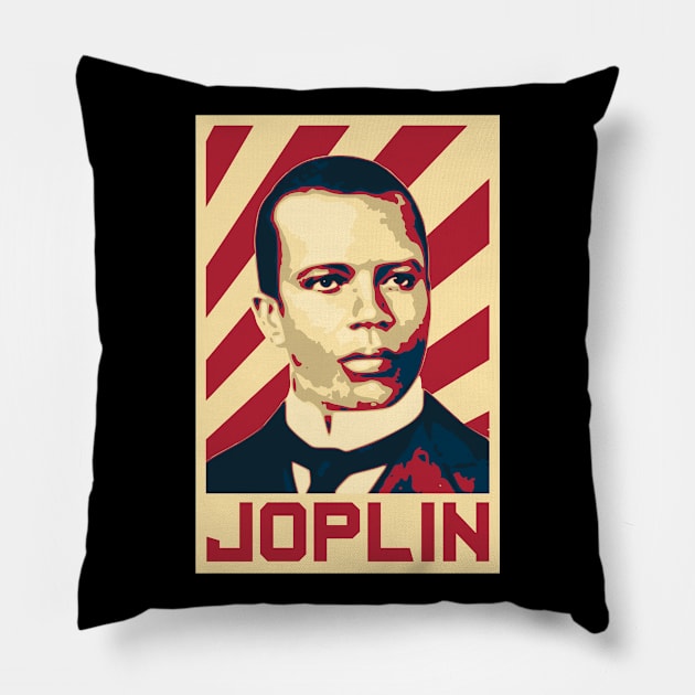 Scott Joplin Retro Pillow by Nerd_art