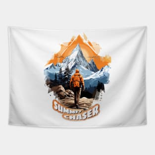 Summit Chaser T-shirt | Show Your Passion For Hiking Tapestry