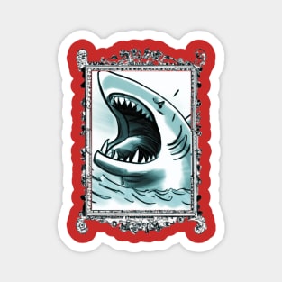 Portrait of a Shark Magnet