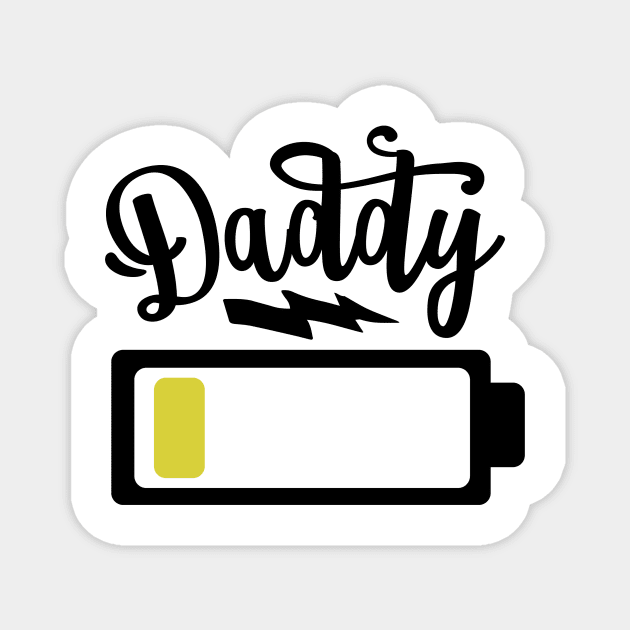 Daddy Battery Magnet by CB Creative Images