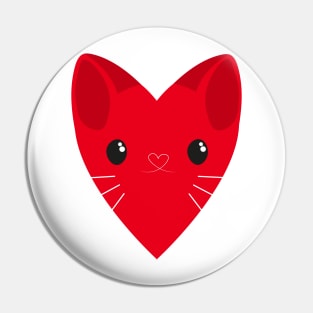 Valentine Cat Pin