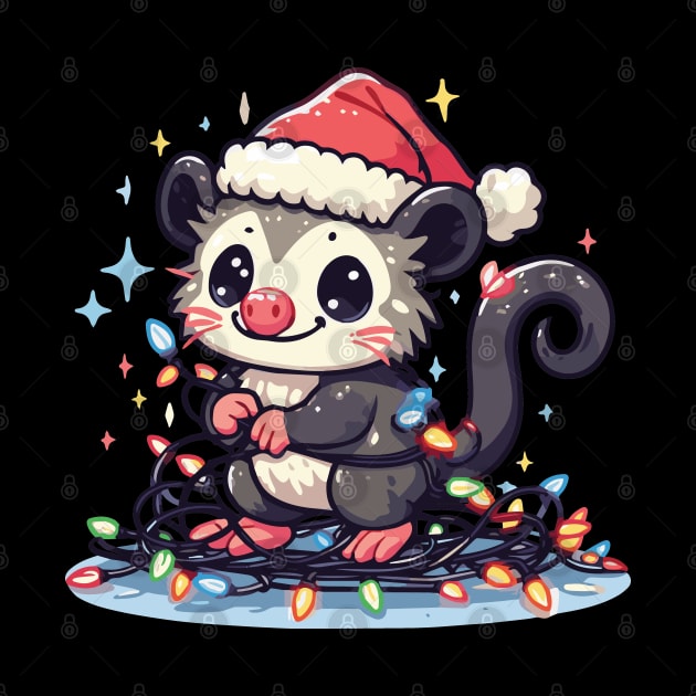 Cute Christmas Possum by Heartsake