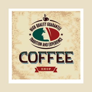 Retro Coffee Shop T-Shirt