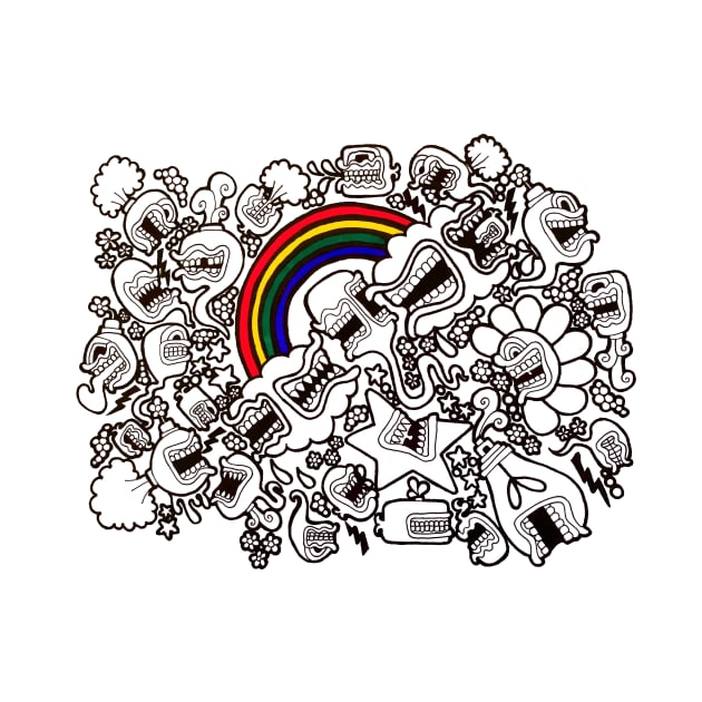 Rainbow Doodle by Gioco1