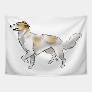 Dog - Silken Windhound - White and Tan Tapestry