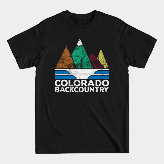 Discover Colorado Background Adventure Shirt - Outdoor - T-Shirt