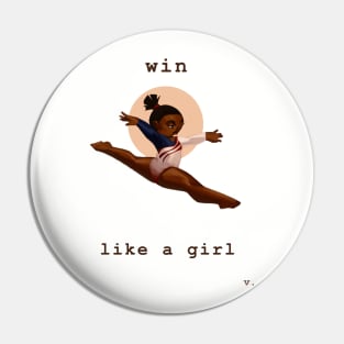 Win Like a Girl Pin