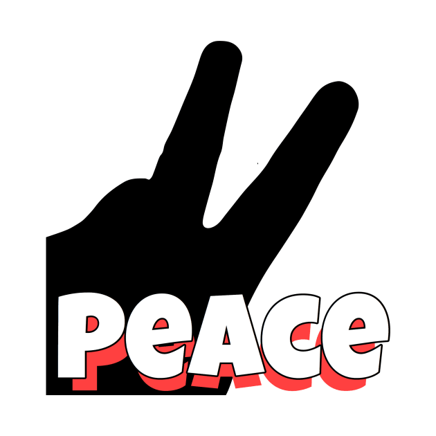 Peace Hand Sign by Grafititee