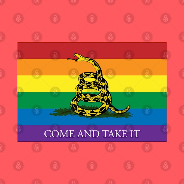 Rainbow Gadsden Come and Take It by Operation Blazing Sword