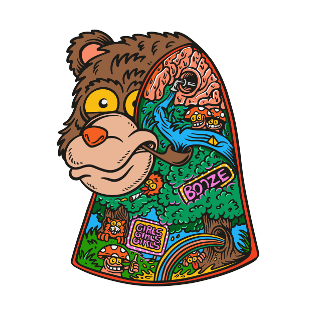 Trippin Bear by Joe Tamponi