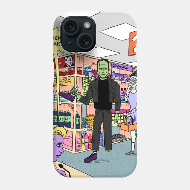 frankenstein and the bride Phone Case by kuinif