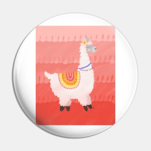 Happy Llama Pin