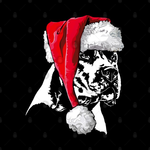 Funny Dogo Argentino Santa Christmas dog mom by wilsigns