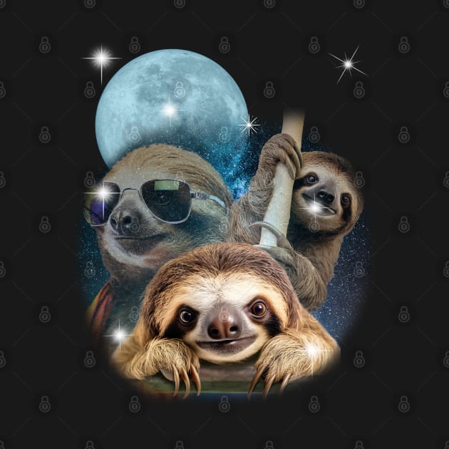 Sloths in Outer Space by susanne.haewss@googlemail.com